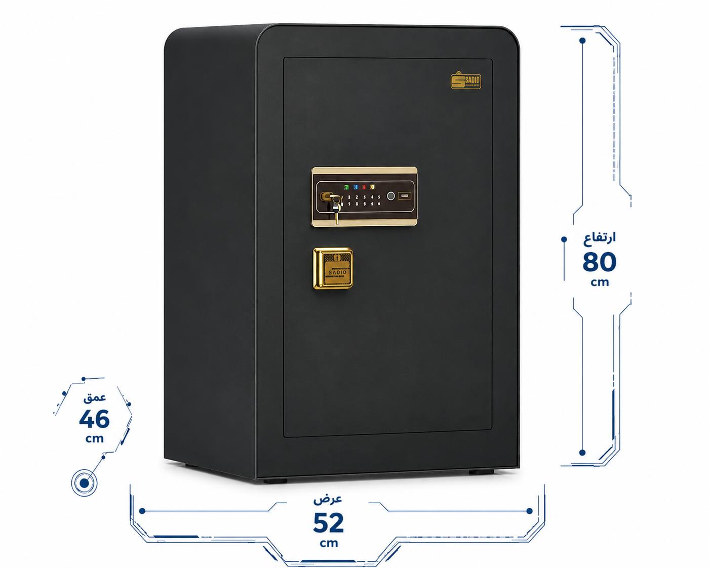 گاوصندوق مدل 800LF دیجیتال خانگی لمسی اثرانگشتی